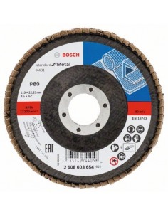 Bosch Disco de láminas X431, Standard for Metal 115 mm, 22,23 mm, 80