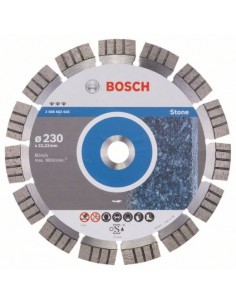 Bosch Disco de corte de diamante Best for Stone 230 x 22,23 x 2,4 x 15 mm