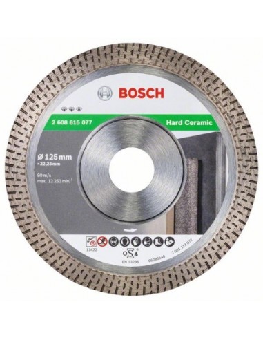 Bosch Disco de corte de diamante Best for Hard Ceramic 125x22.23x1.4x10