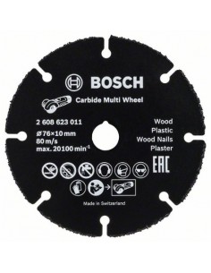 Bosch Disco de tronzar de metal duro Multi Wheel 76 mm