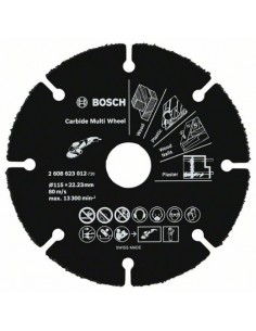 Bosch Disco de tronzar de metal duro Multi Wheel 115mm