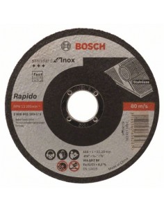 Bosch Disco de corte recto Standard for Inox - Rapido WA 60 T BF, 115 mm, 22,23 mm, 1,0 mm