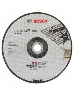 Bosch Disco de corte acodado Standard for Inox WA 36 R BF, 230 mm, 22,23 mm, 1,9 mm