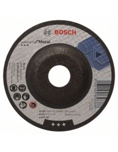 Bosch Disco de desbaste acodado Standard for Metal A 24 P BF, 115 mm, 22,23 mm, 6,0 mm