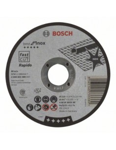 Bosch Disco de corte recto Best for Inox - Rapido A 60 W INOX BF, 115 mm, 0,8 mm