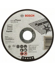 Bosch Disco de corte recto Best for Inox - Rapido A 60 W INOX BF, 125 mm, 0,8 mm