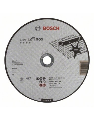 Bosch Disco de corte recto Expert for Inox AS 46 T INOX BF, 230 mm, 2,0 mm