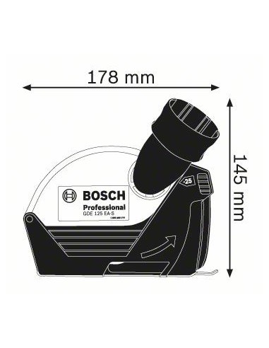 Caperuza de aspiración GDE 125 EA-S Professional BOSCH | Compra online