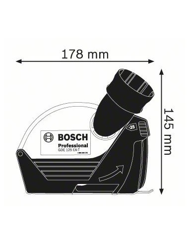 Caperuza de aspiración GDE 125 EA-T Professional BOSCH | Compra online