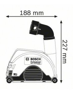 Caperuza de aspiración GDE 115/125 FC-T Professional BOSCH 2