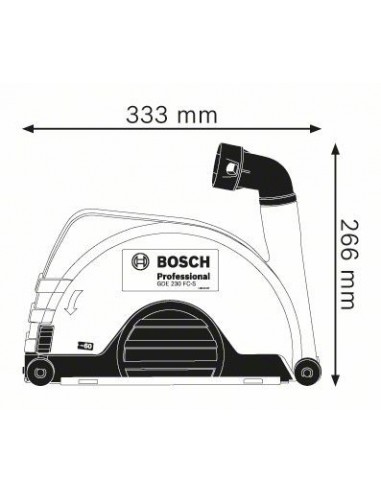 Caperuza de aspiración GDE 230 FC-S Professional BOSCH | Compra online