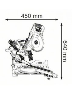 Ingletadora telescópica Bosch GCM 350-254 Professional