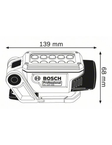 Lámpara a batería GLI 12V-330 Professional BOSCH | Compra online