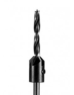 Broca en espiral para madera con avellanador - 6 mm 2