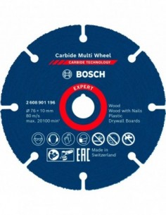 Disco de corte EXPERT Carbide Multi Wheel: 76 x 10mm